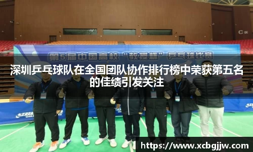 深圳乒乓球队在全国团队协作排行榜中荣获第五名的佳绩引发关注